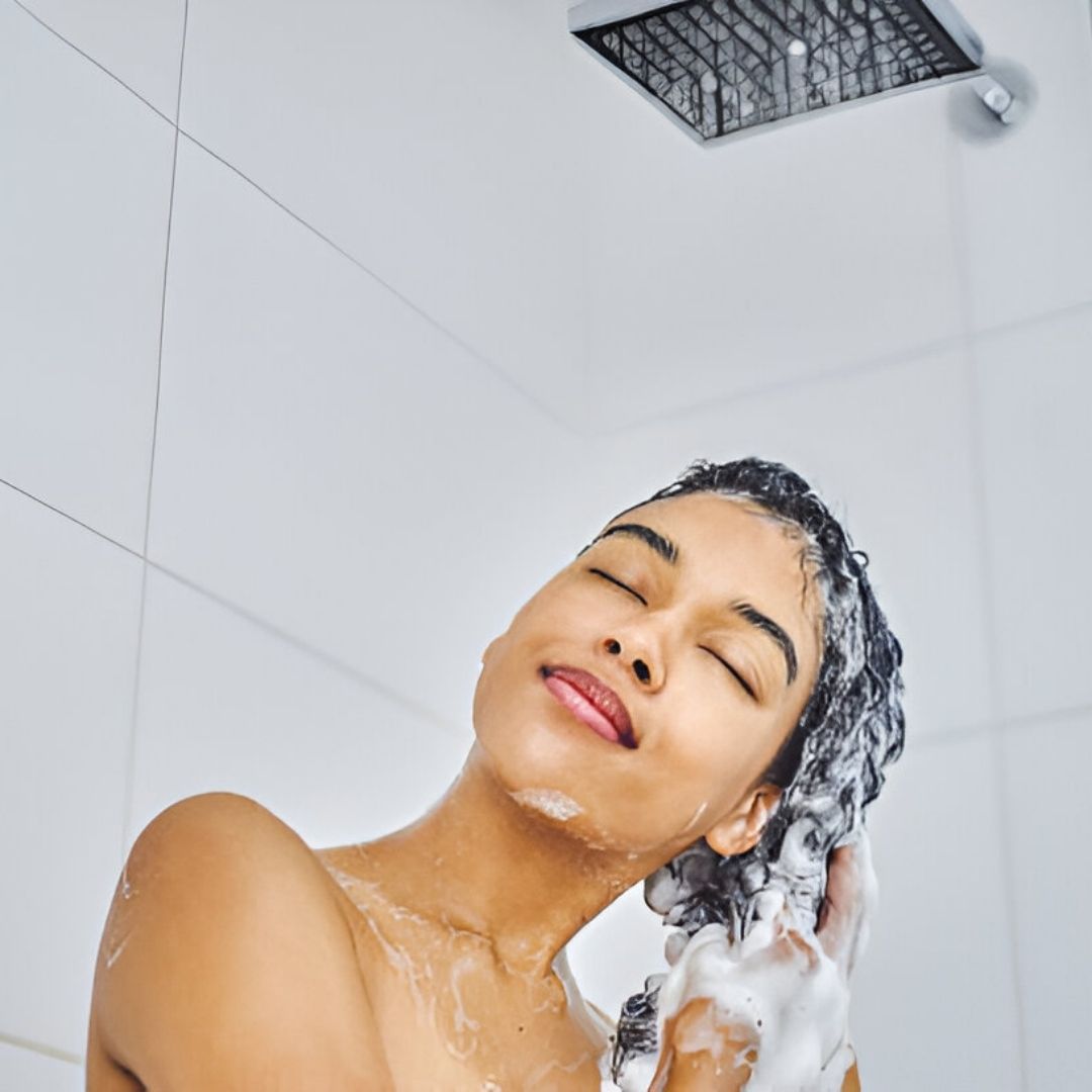 Beautiful Woman Washing Hair