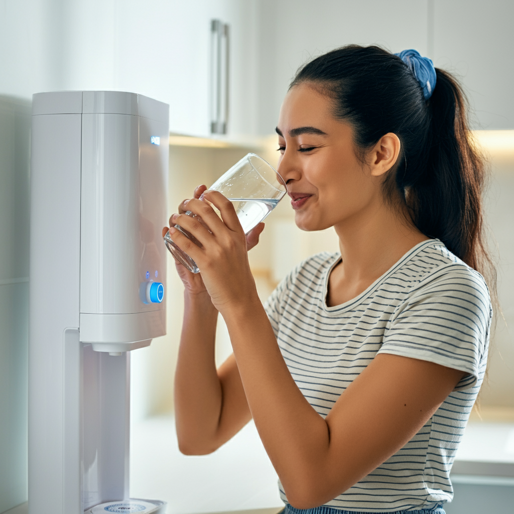 Enjoying clean, purified water from a home reverse osmosis system