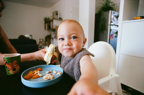 Baby Boy Eating Banana