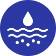Efficient Professional Grade Precision Brining Water Softener Functionality icon.